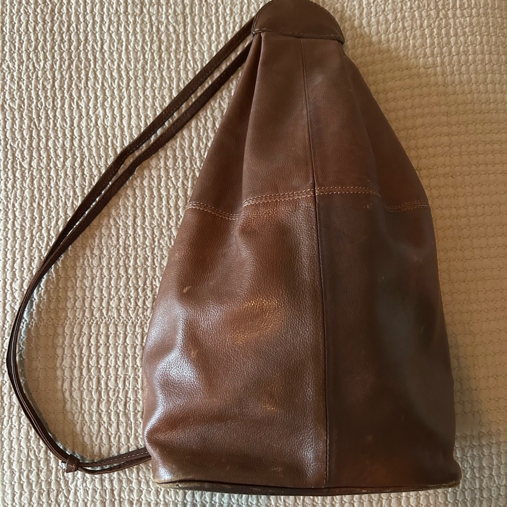 Brown Leather Satchel Bag